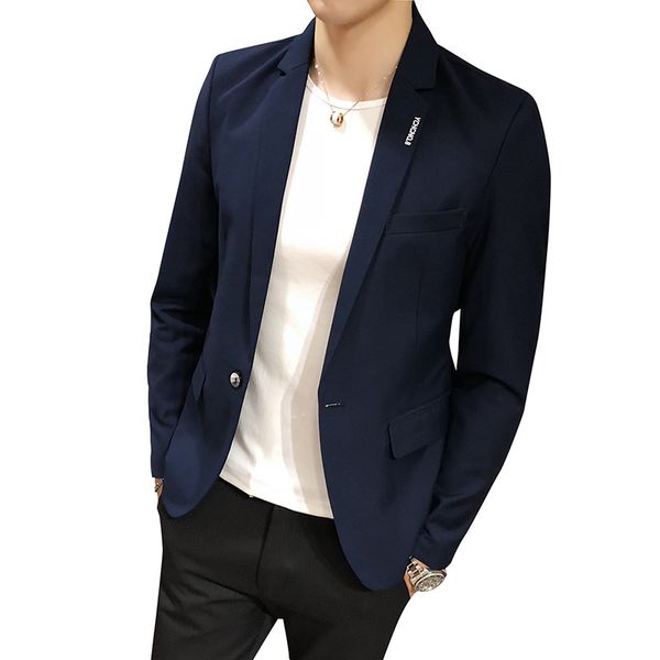 

autumn new leisure suit men's handsome suit hairdresser's mens blazers, White;black