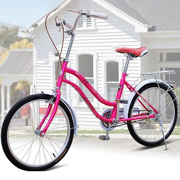 

light quality carbon steel material 22 inch ladies city bike