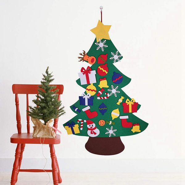 

new felt christmas tree for kids 3.2ft diy christmas tree with toddlers 30 pcs ornaments for children xmas gifts hanging home do