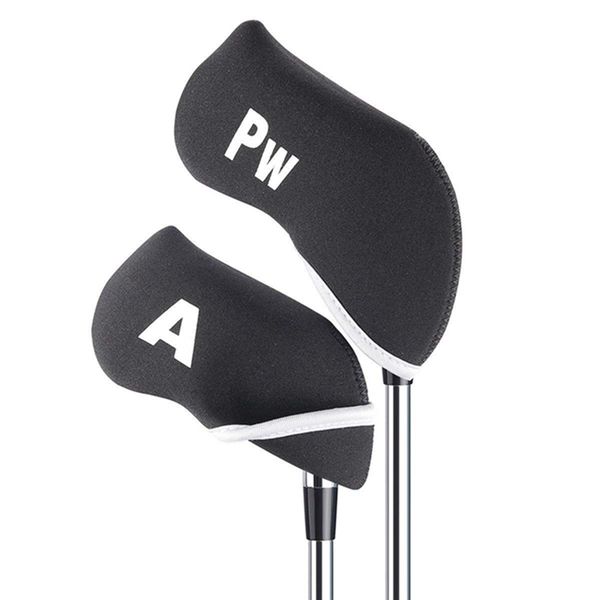 

10pcs golf club head covers iron putter protective head cover putter headcover set outdoor sports golf accessories 2018