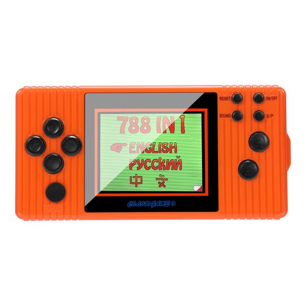 

abkt-children's handheld game console 3.0 inch color screen video game console built-in 788 game handheld gamepad tetris puzzle