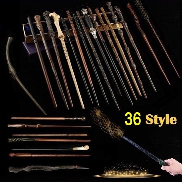 

superior quality 36 styles resin with metal core harry potter wands cosplay magic wand collections props without box packing