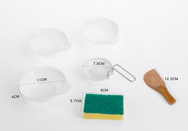 

yingtouman 2pcs/lot outdoor small bowl set pot tableware accessories portable plastic bowl pp camping tableware