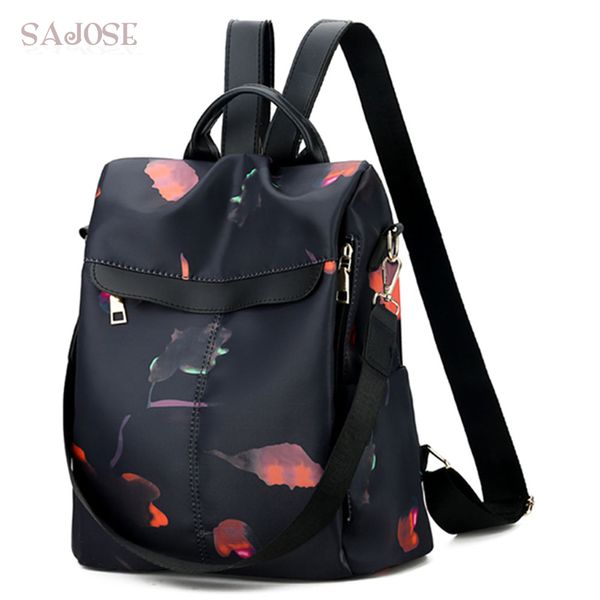 

anti-theft women backpack oxford fashion female small bagpack school shoulder bag for teenager girls multifunction backpack