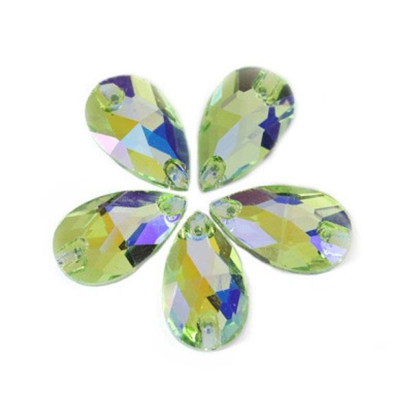 

мелкие greenwaterdrop форма rhinestone кристаллические 2 отверстия свободные стразы шить-на одежда швейные аксессуары diy ремесла sew-on lux, Black