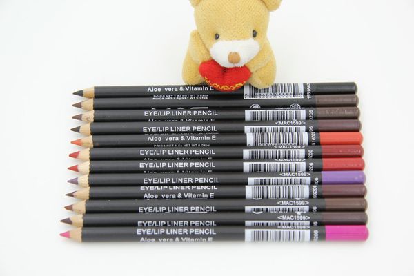 

60 шт. Макияж карандаш для глаз карандаш для губ черный коричневый 12 разных цветов