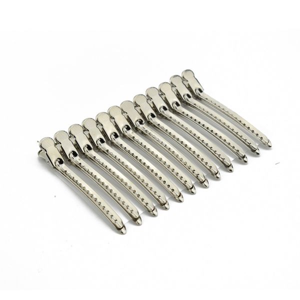 

12pcs alligator hair clips barrettes stainless hairdressing clips salon hairpins hair accessories diy styling tools, Golden;silver