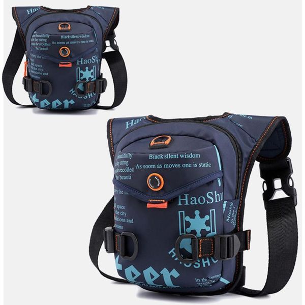 

chest pack multifunctional men shoulder bag thigh waterproof outdoor sports riding nylon motorcycle portable adjustable strap