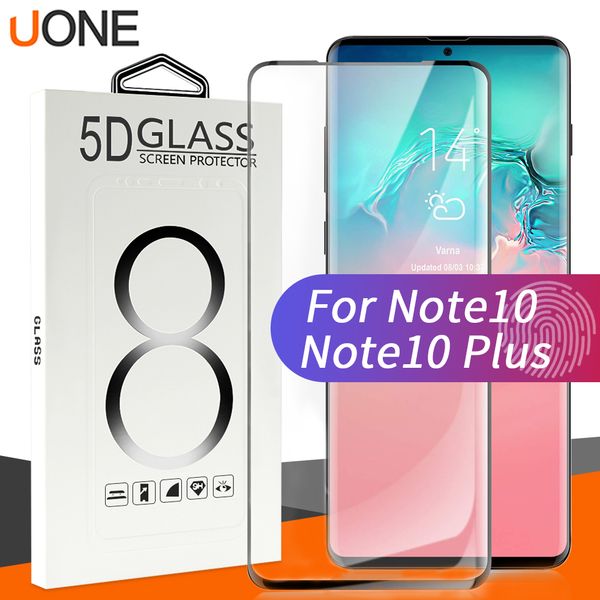 

Для Samsung Note 10 плюс 5D Case Friendly Отпечаток пальца разблокировать закаленное стекло Curve