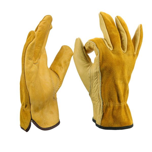 

leather horticultural stab-resistant dipped wear-resistant planting flower wear palm soft lining work gloves