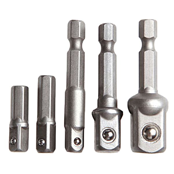 

5x socket bit adapter hex handle driver bar square head connection wrench bars