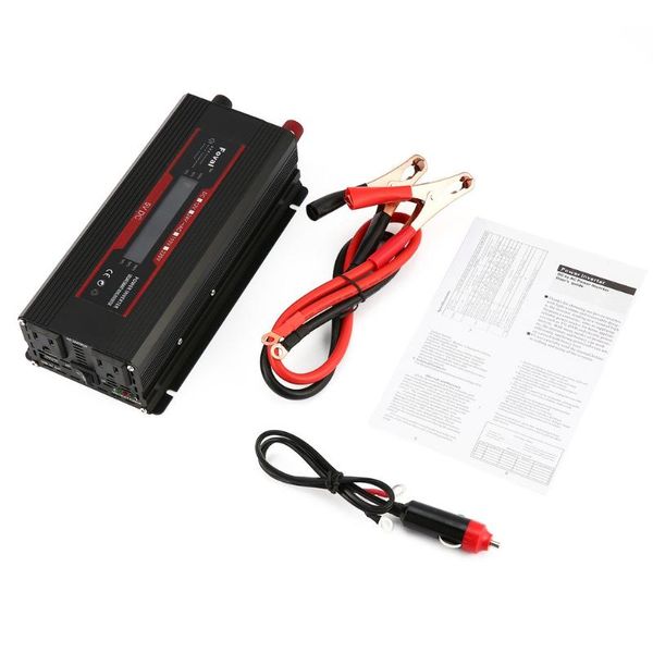 

new universal short circuit overload protection car solar power inverter dc 12/24v to ac 220v modified sine wave converter