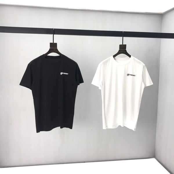 

2020ss spring and summer new high grade cotton printing short sleeve round neck panel t-shirt size: -l-xl-xxl-xxxl color: black white 054, White;black