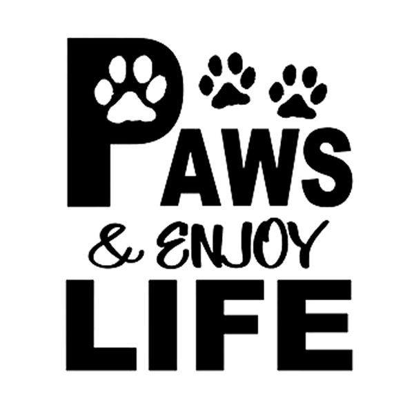 

16*13.8cm dog paws decal sticker cute and interesting fashion sticker decals vinyl car wrap decor decals