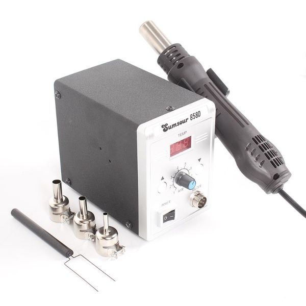 

858d air gun 700w bga rework solder desoldering station heat air gun blower hair dryer soldering smd smt welding repair tool