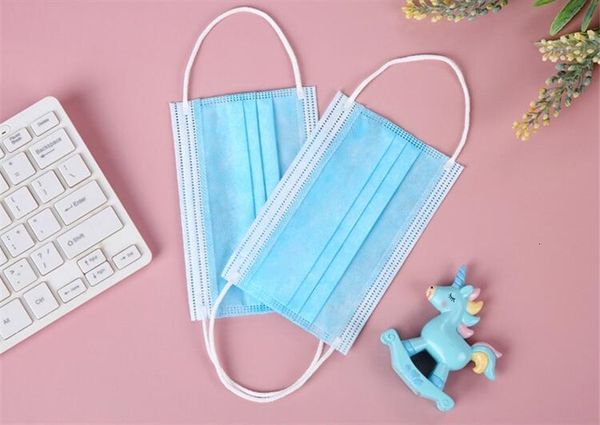 

dhl ship non woven faceoutdoor three layer filter classic blue dust mouthproof wholesale mask masks in stock bp07