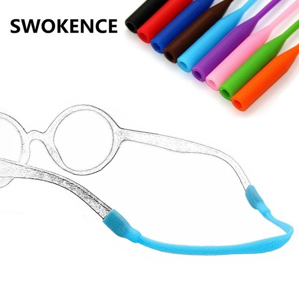 

children flexible silicone antiskid glasses rope kids elastic eyeglasses sling strap band lanyards cord holder g131, Silver