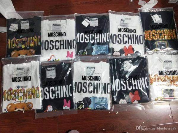 

19ss женщины майка весна лето плюшевый мишка печать рубашки свободного покроя своб