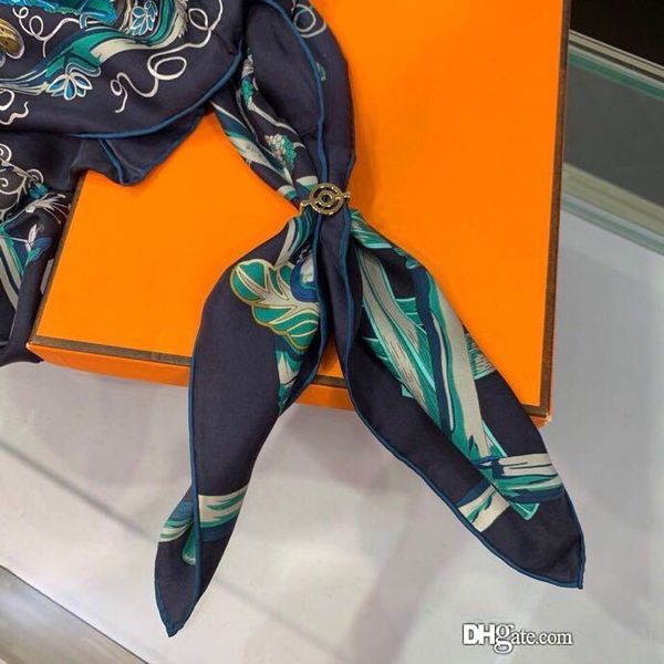 

luxury designer jewelry women new model 2019 goes precious fashion accessories silk scarf buckle, Silver