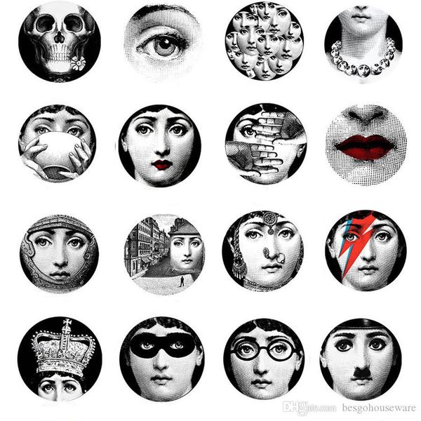 

home decoration vintage wall stickers creative 30cm diameter round large wallpaper stickers multi styles coffee shop bar decor bh0727-3 tqq