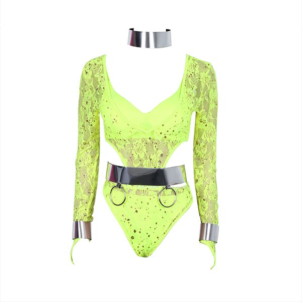 

fashion women stage costume lace bodysuit pole dance jumpsuit jazz rave clothes gogo performance clothing dancer outfit dc1031, Black;red