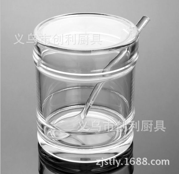 

supplies second gram force transparent color new pattern round to flavor bottle kitchen restaurant articles color boxed to flavor pot