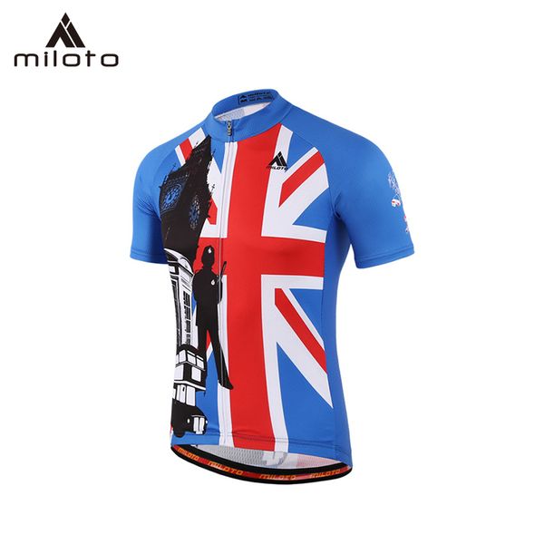 

miloto men pro cycling jersey spring summer outdoor riding bike cycling shirt short sleeve bicycle shirt wear, Black;red