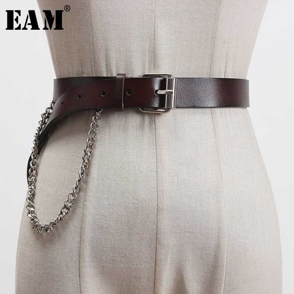 

eam] pu leather multicolor black cahin split joint long belt личность женщины нового способа tide все матча spring 2020 1t178, Black;brown