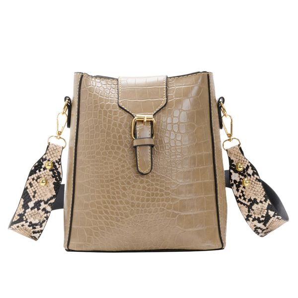 

women pattern stone hasp bucket bag hnadbag shoulder messenger bag bolso mujer designer popular handbags bucket bags for lady