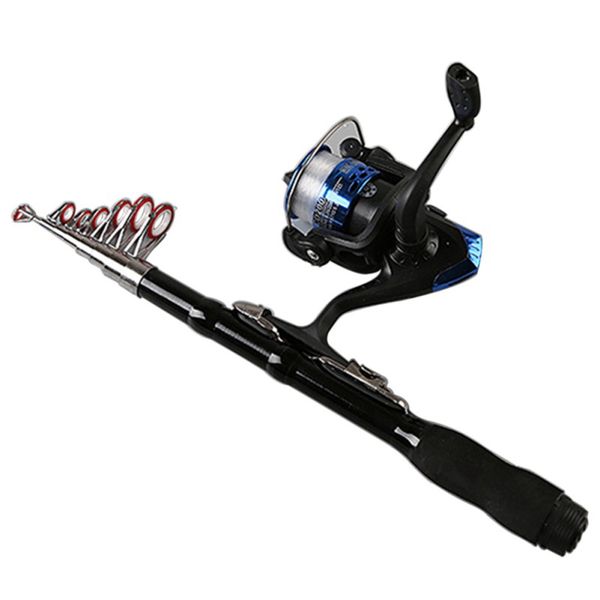 

2019 winter new fishing rod super short anti-slip retractable folding portable poles fish supplies
