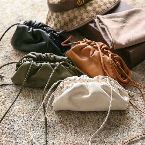 

women' s shoulder bag small cloud leather bag women crossbody bags for women sac a main femme mini sling bags lady