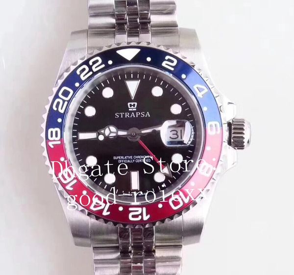 

mens ur factory jubilee bracelet era watch red blue aluminum alloy bezel automatic 2836 gmt pepsi 126710 men watches master wristwatches, Slivery;brown