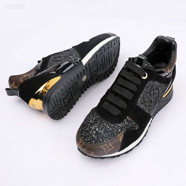 

2020 personality european and american autumn and winter stitching high-grade suede sports men's shoes lace up comfortable women's, Black