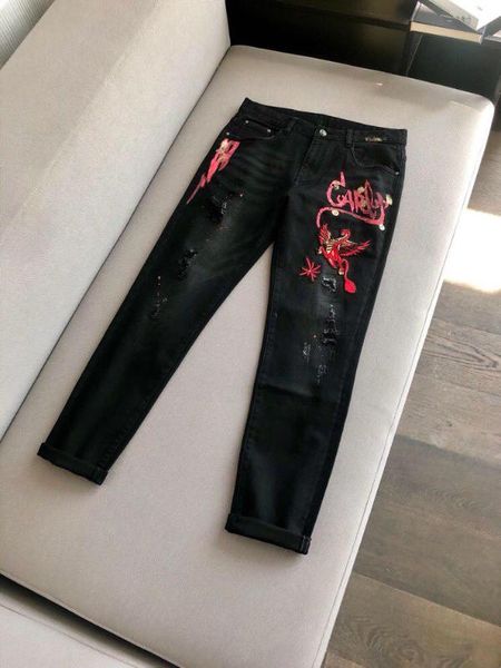 

men's jeans ah1265 fashion 2021 runway luxury european design party style clothing, Blue