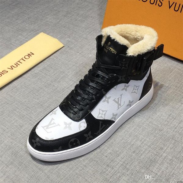 

19fw winter new high-anti-skid cold wear comfortable light snow boots trends ins fashion men's casual shoes madaok, Black