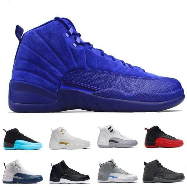 

new 12 12s black nylon michigan wings nyc taxi playoff s flu game retro roral blue milan cherry basketball air men shoes women j12 seankers