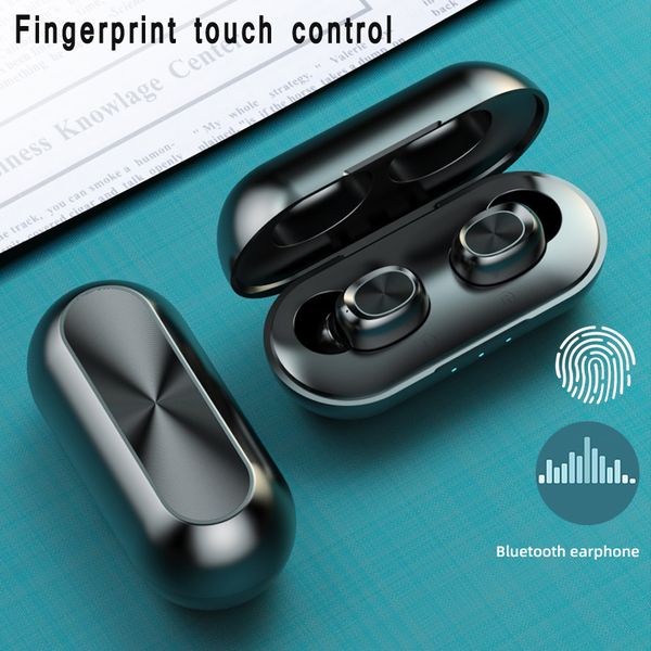 

stereo bluetooth earbuds wireless earphone b5 tws wireless headphone bluetooth 5.0 with microphone touch music phone headset