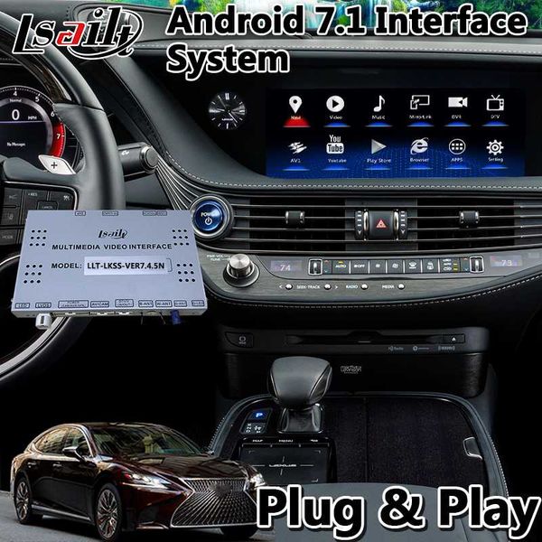 

lsailt android car multimedia video interface for ls500h ls500 ls350 ls 2018-2020 model with 3gb t7 hexa core gps