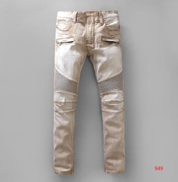 

designer men jean pants fashion blue color casual brand denim pants stylish straight denim designer male trouser size 29-42 for men 11