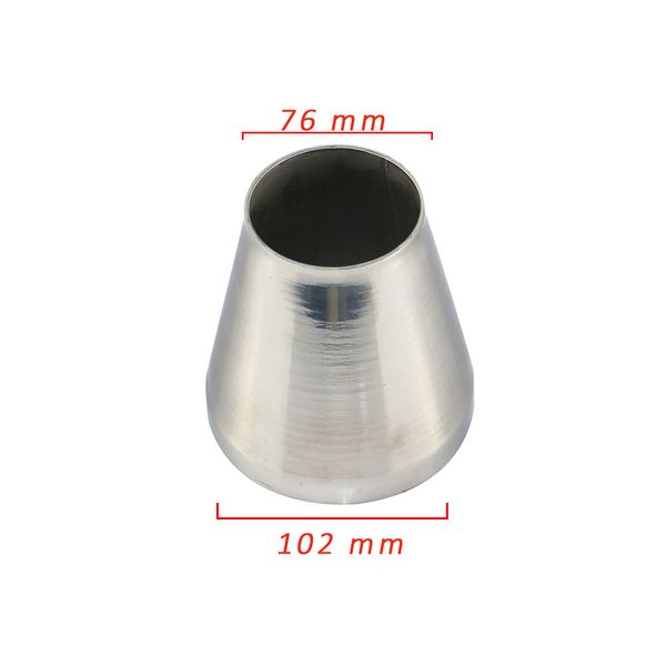 

stainless steel 201 car exhaust adapter 1 mm thickness muffler pipe reducer with ing