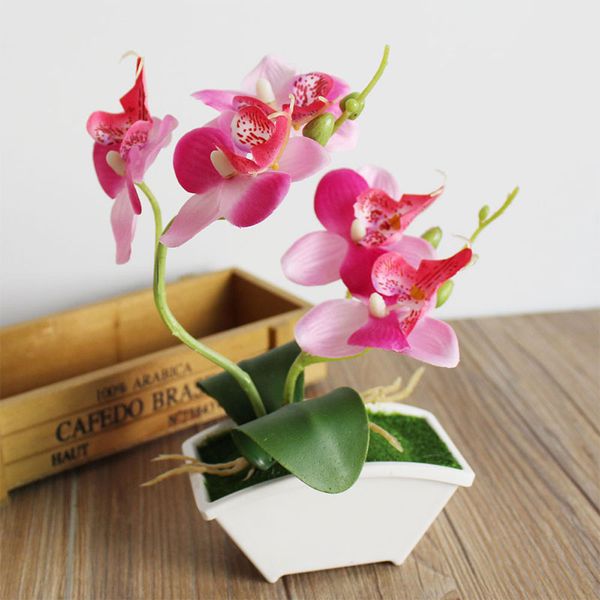 

simulation flower artificial flower fake plant fashion beautiful moth orchid plastic handmade household decoration diy garden