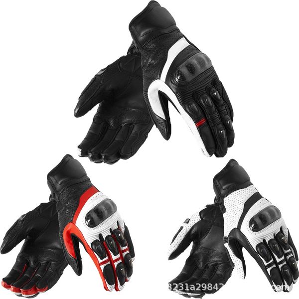 

chevron carbon motorbike gloves riding off-road locomotive shatter-resistant protective gloves race car knight gloves, Black