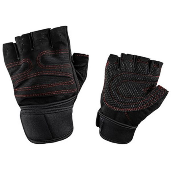 

sport gloves half finger hand wrap wristband breathable weightlifting fitness gloves dumbbell body building gym pro