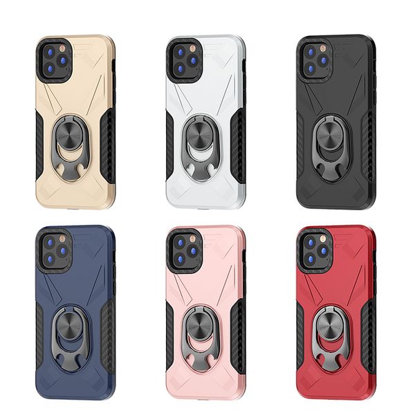 

Для iphone 11 про макс случая ПК TPU кольца Kickstand Shock поглощения Защитный для iphone 11 случа