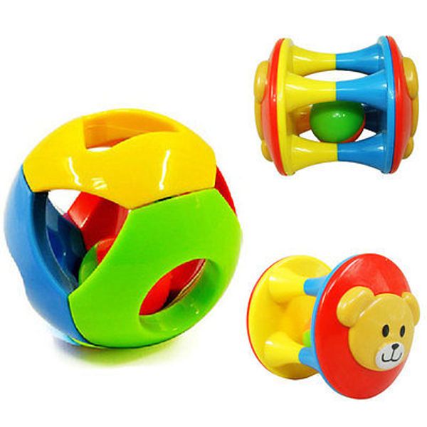 

2шт детские игрушки красочные звон мяч маленький медведь кольцо звон развития ребенка