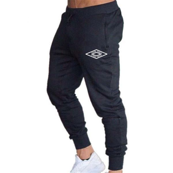 

new mens joggers sweatpants running sport skinny pants gym fitness training trousers male fitness muscle brand track pants, Black;blue