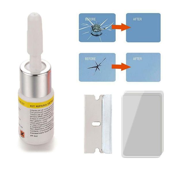 

car glass scratch crack restore tool auto windshield repair resin kit diy car window repair tools window glass curing glue