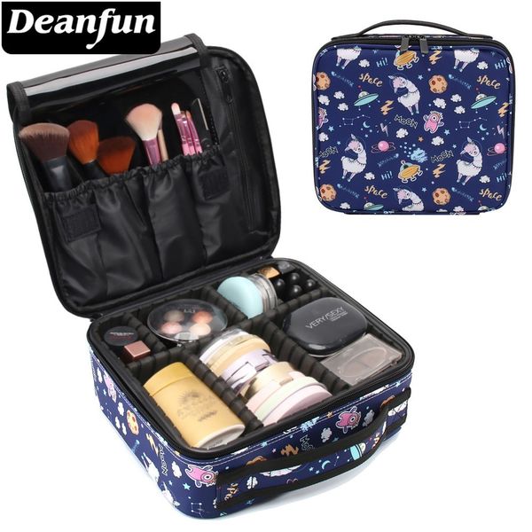 

deanfun makeup case galaxy llama waterproof organizer bag alpaca travel organizer cosmetic train cases dropshipping 16007