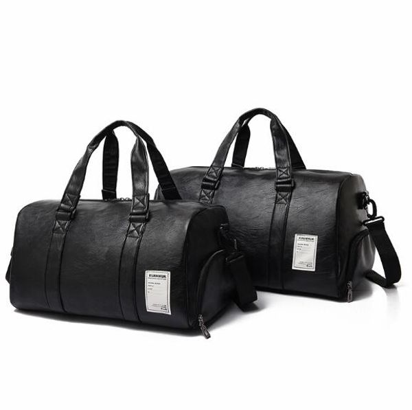 

new gym bag leather sports bags big mentraining tas for shoes lady fitness yoga travel luggage shoulder black sac de sport outdoor bags