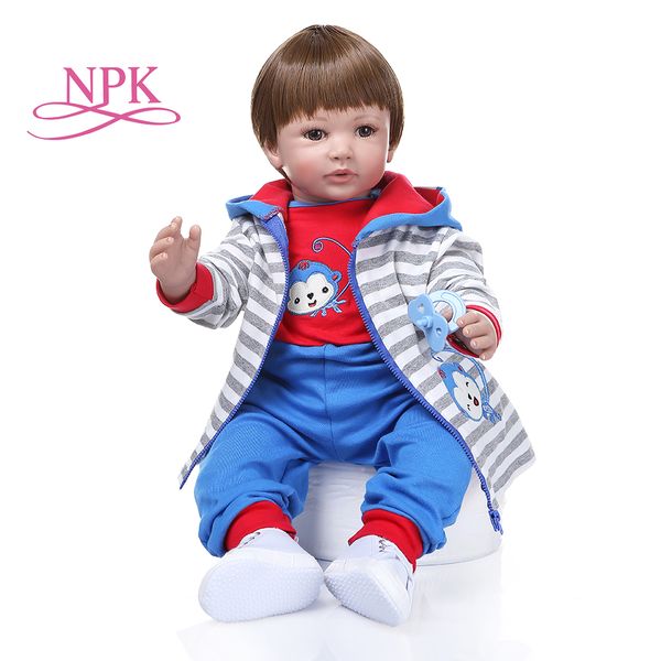 

новый npk 60см реалистичный новорожденного куклы reborn lifelike силиконовые babies ручной reborn малышей куклы игрушки